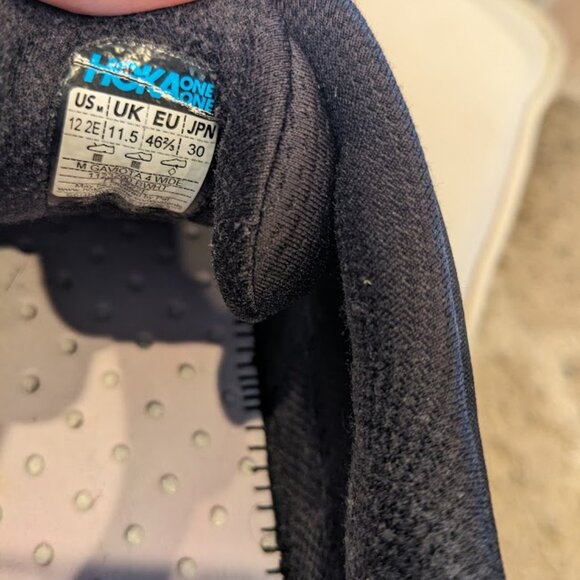 Clean Hoka One Gaviota 4 Men's running shoes 12 2E Wide - Picture 7 of 7